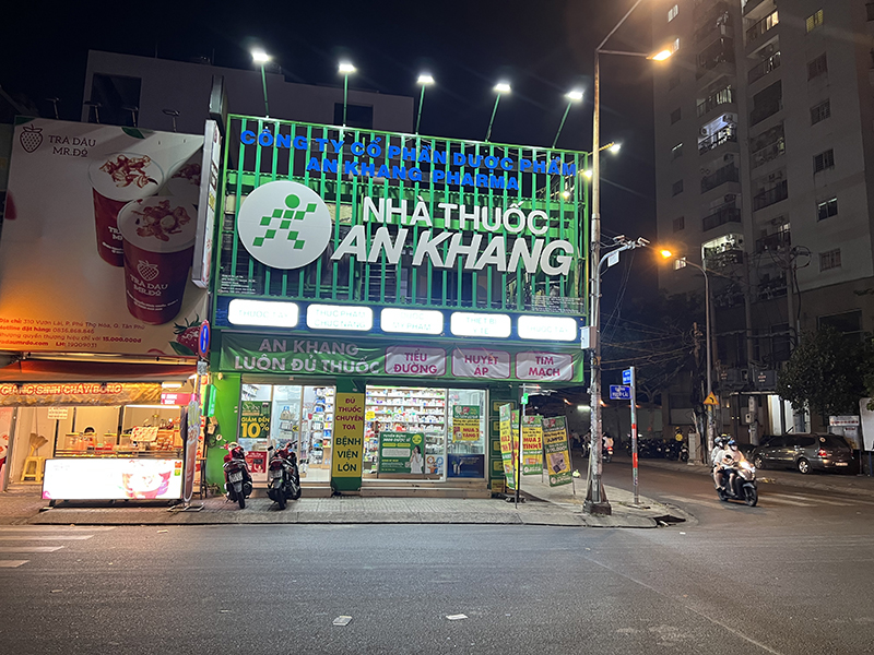 Nhà thuốc An Khang tại 310A Vườn Lài, P. Phú Thọ Hòa, Quận Tân Phú, TP. Hồ Chí Minh
